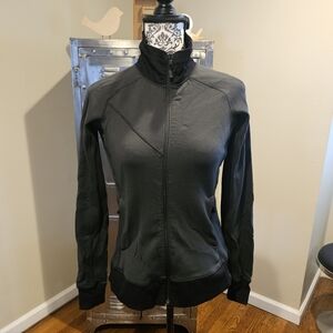 Black Diamond Jacket Womens Small Black Full Zip Merino Wool Nylon Outdoor